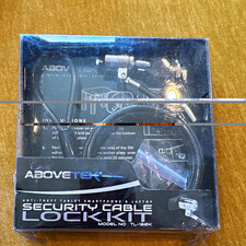 AboveTEK Locking Security Cable Lock Kit TL-180K 6.7ft for Tablet/Phone/Laptop