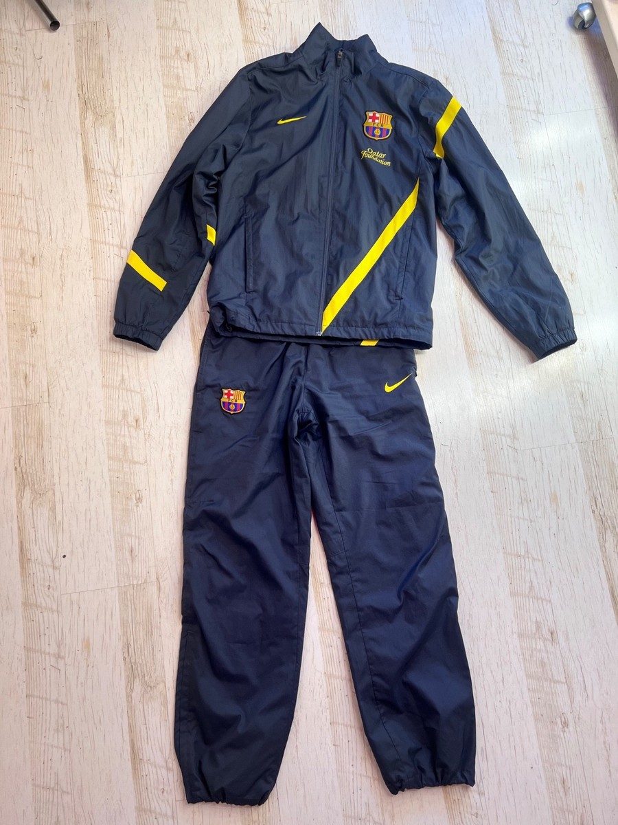 00s NIKE FC Barcelona ナイロンジャケット パンツ セット Nike FC Barcelona 2011-2013 socer track suit set zip jacket pants