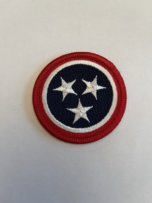 Tennessee Tristar Full Color Patch - 2'' Round Embroidered Patch