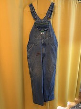 Liberty Men's Denim Blue Jean Bib Overalls 36X30 Carpenter Utility Farmer