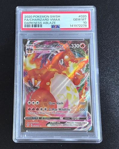 Charizard VMAX 020/189 Swsh03: Darkness Ablaze Holo  -   PSA 10