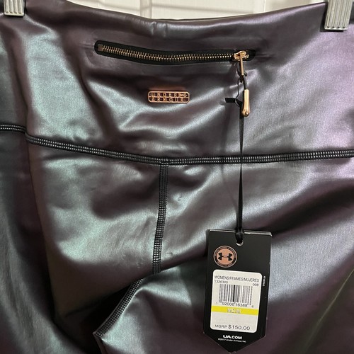 Under Armour Lindsay Vonn Metallic Ski Leggings Medium W2 - Picture 3 of 8