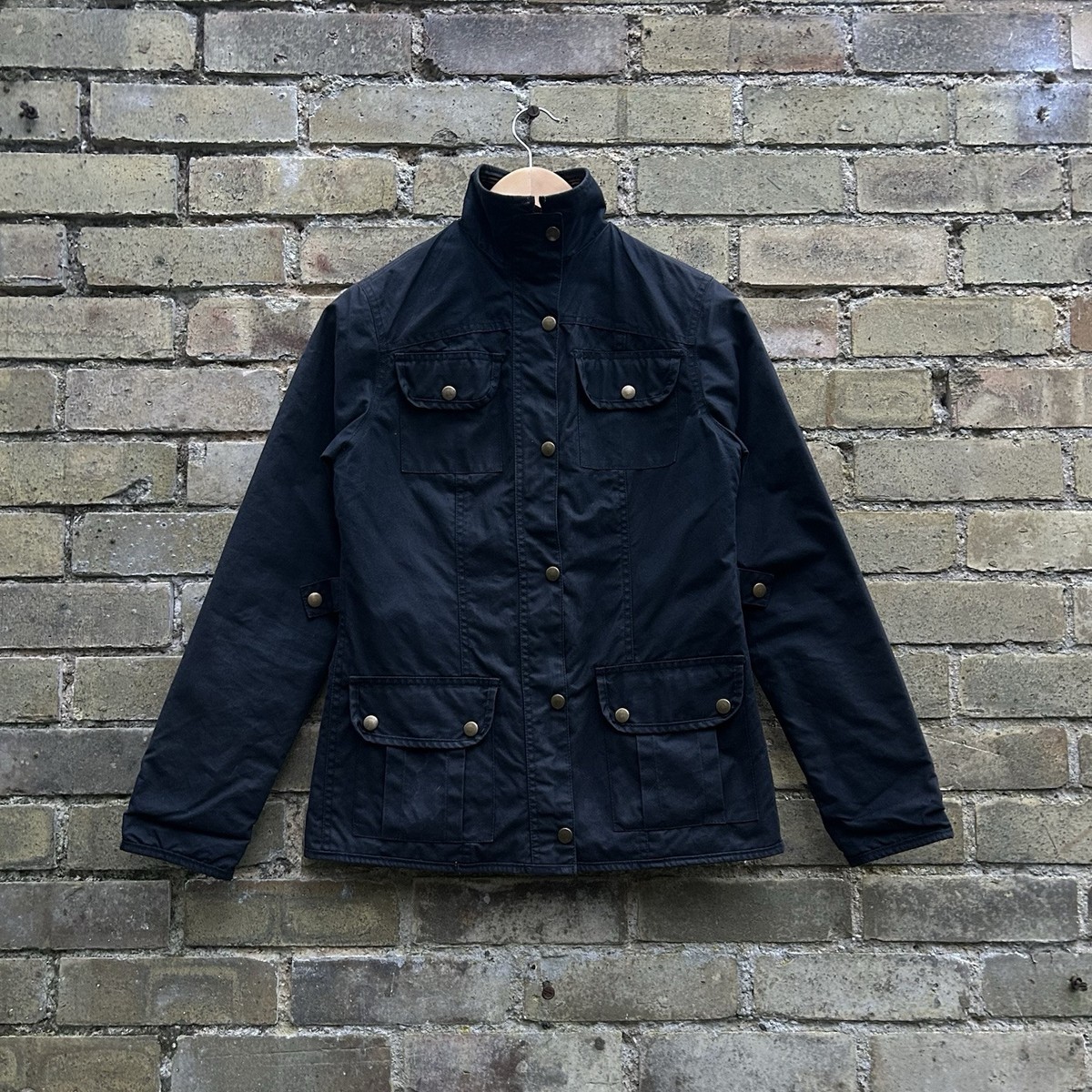 Vintage Elveden Squire Plaid Lined Waxed Cotton Utility Jacket