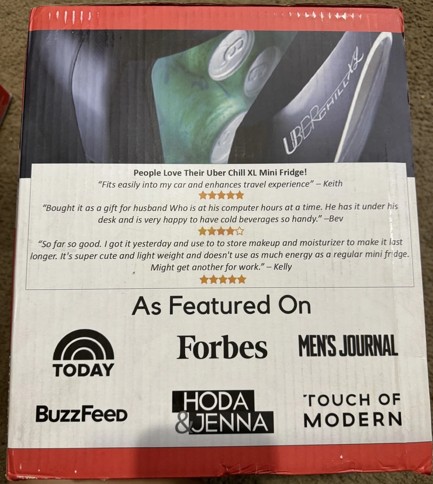 Uber Appliance Personal 4 Liter Portable Mini Fridge  Black - Image 3 of 4