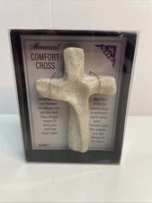 Memorial Comfort Crosses 4.5” x 3” Figurine Charm In Box With Poem Card