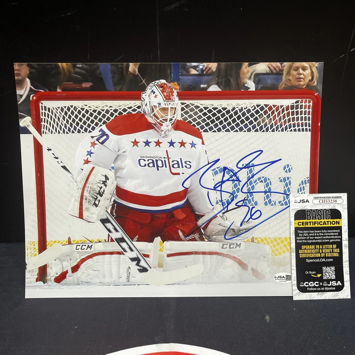 Photo Braden Holtby (Washington Capitals) – 8x10 Couleur – Reprint Avec Signature