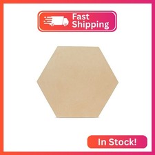 Unfinished Wooden Hexagon Blanks 10-inch, Pac...