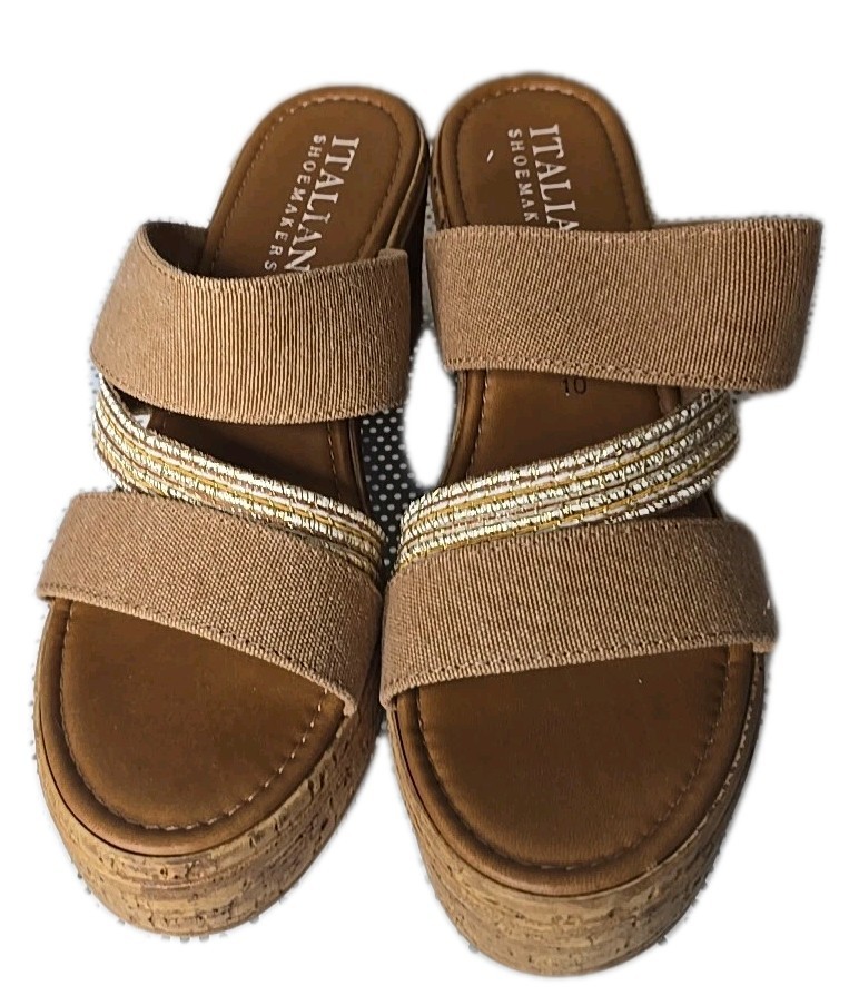 APL Sandali donna Jurie con zeppa marroni da calzolai italiani nuovi senza scatola taglia 10 (7747039) NUOVI