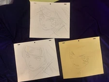 Naruto Studio Perriot Douga/Genga not cel Neji Hyuga 3 pages