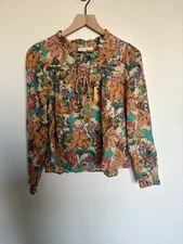 NWOT Love the Label Patterned Blouse Size M