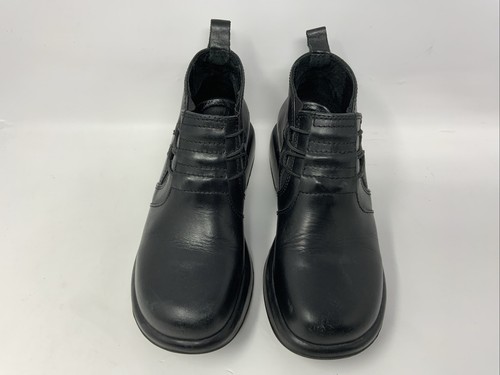 Dansko schwarze Slipper Leder Bootie Damengröße US 5,5 - 6 EU 35 dicke Sohle Schuh - Bild 4 von 13