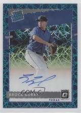 2020 Panini Donruss Optic Teal Velocity Prizm 19/35 Brock Burke Auto RC 1b8