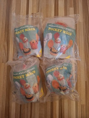 McDonald s Pocket Mäcs 1996 komplett 4/4 OVP   Happy Meal Vintage