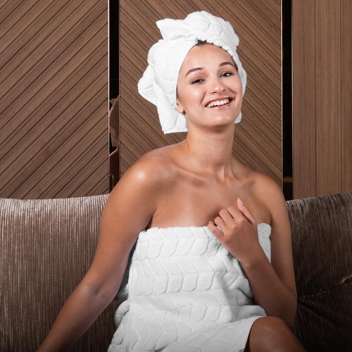 Turkish Bath Towels, Soft Plush Jacquard Luxury Bath Towels, Quick Dry Towel ... - Picture 6 of 10