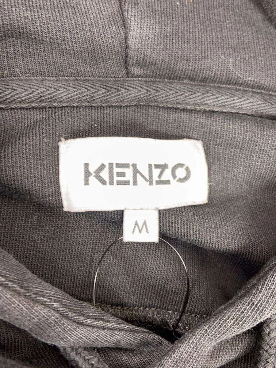 Felpa con cappuccio KENZO M cotone nero tinta unita usata