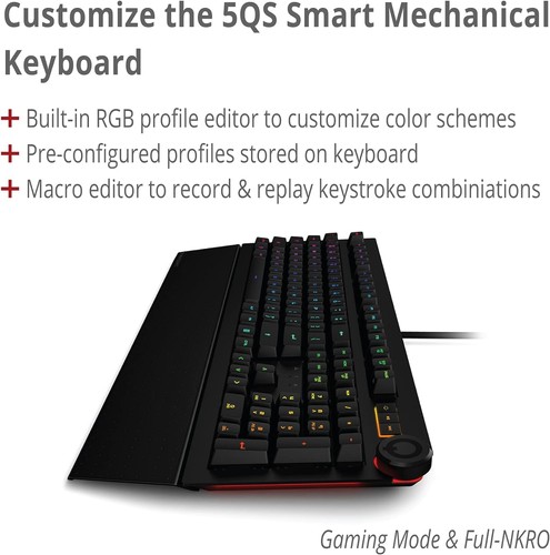 Das Keyboard 5QS Smart RGB Programmable Mechanical Keyboard (104 Keys) - Black - Picture 3 of 5