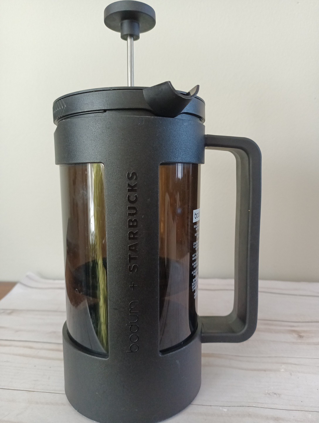 By Bodum Plastic Beaker, Locking Lid