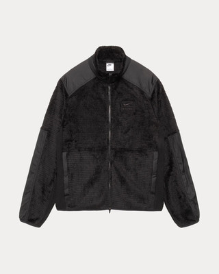 STUSSY & NIKE FULL ZIP FLEECE JACKET BLACK SIZE XL