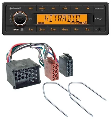 Continental 1DIN DAB MP3 AUX USB Autoradio für BMW 3er E30 E36 87-00 5er E34 88- - Bild 1 von 4