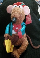 Muppets Rizzo the Rat Christmas Plush 13"  Nanco Vintage w/ tag 25th Anniversary