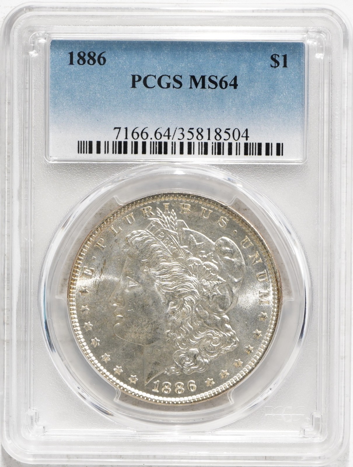 1886 (P) Morgan Dollar PCGS MS64