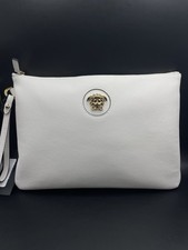 Versace Pouch Vitello bianco e oro 750€ ottimo affare autentico