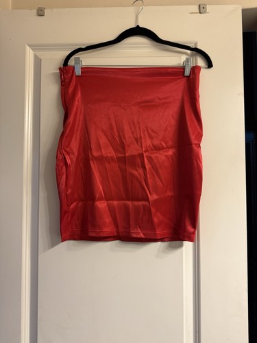 Fashion Nova Red Skirt Size XL Brand New w/Tags