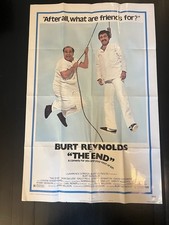 THE END original 1978 one sheet movie poster BURT REYNOLDS/DOM DELUISE style B