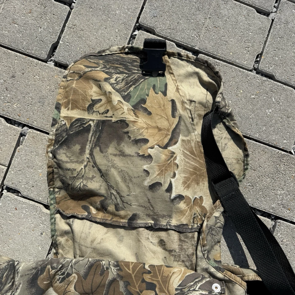 Vintage Advantage Camo Hunting Vest Padded Cushion Turkey Hunting 2X Made In USA - Image 4 of 4