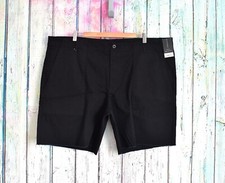 Men's No Boundaries Flat Front Shorts Stretch Above The Knee Size 46 Black NWT