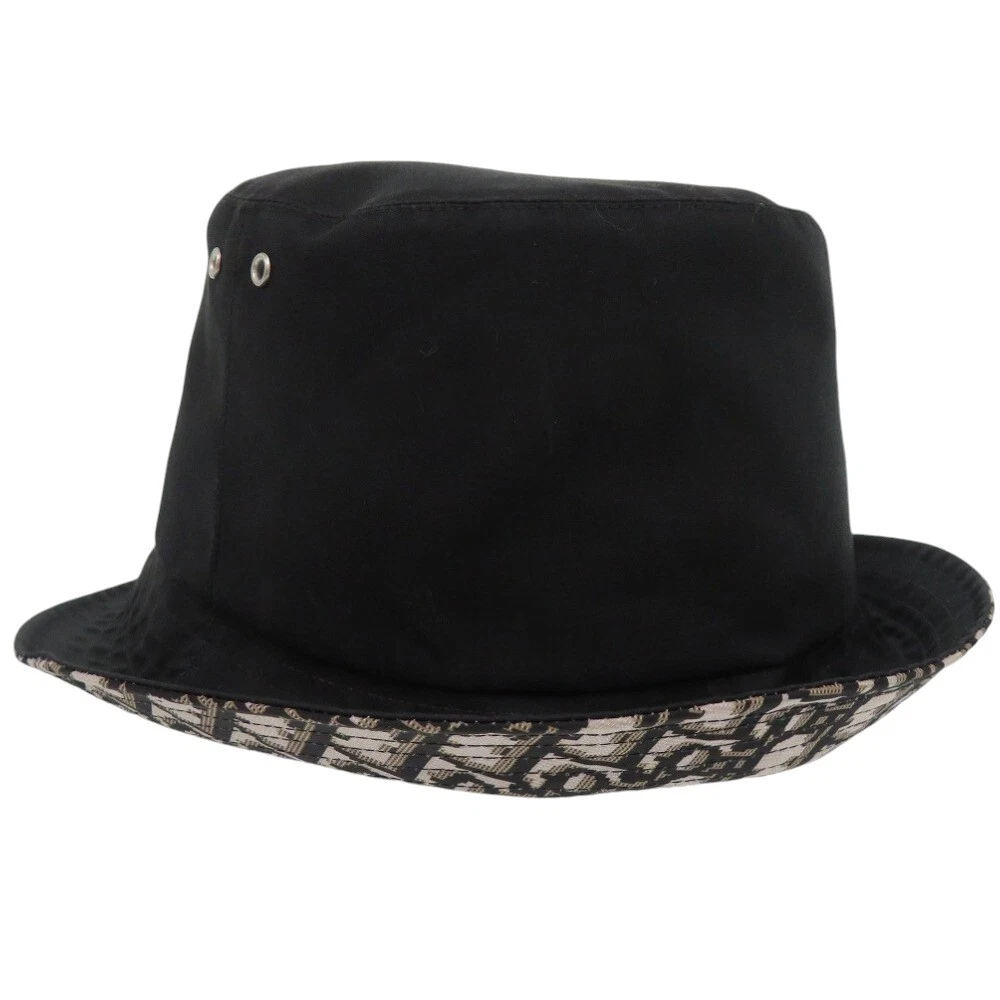 AUTHENTIQUE chapeau bob Christian Dior 95TDD923A130 TEDDY D chapeau chapeau noir polyester