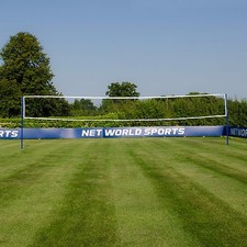 Socketed Volleyball Posts + 32ft Net Option Net World Sports