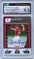 2021 Elite College Tickets Optic AUTOGRAPH 35/99 KEVIN KOPPS Razorbacks CSG 9.5