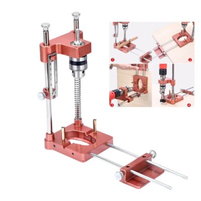 Aluminum Alloy Woodworking Drill Locator Scale Precise Positioner Woodworking