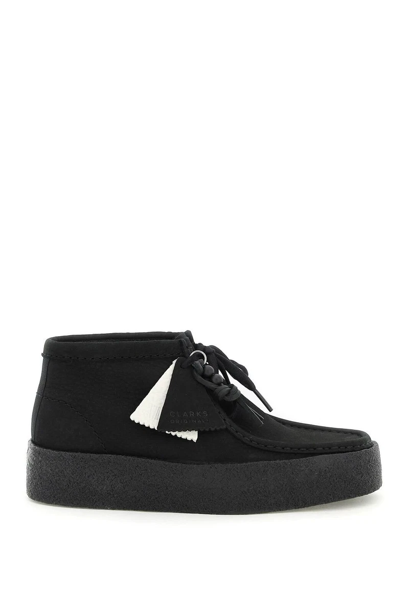 Clarks Men s Wallabee Cup Boot Black Nubuck 26168980