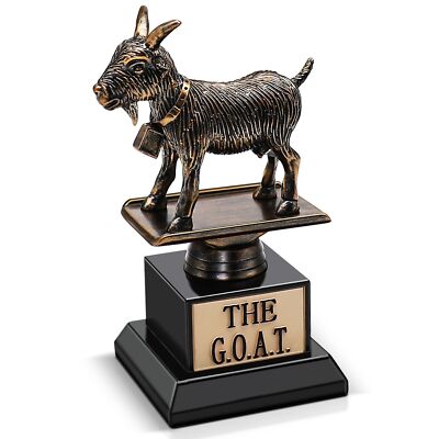 The Goat Trophy - Laser Engraved Greatest of All Time Funny Trophy