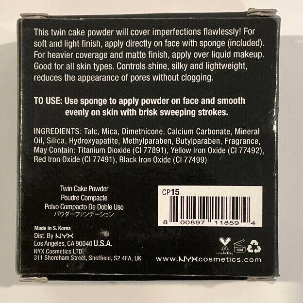 BUY 1, GET 1 AT 20% OFF (add 2) NYX Twin Cake Face Powder, CP15 Honey Beige - Image 2 of 2
