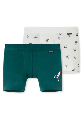 SCHIESSER Jungen Shorts Slip 2er Sparpack Gr. 104 116 128 140 LUFTFAHRT Slips