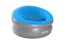 Image of Vango Single Inflatable Donut Camping Garden Chair | Grey & Blue