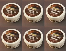 Fiebing MOIL00P006Z 6 oz Mink Oil Paste Leather Waterproofer Conditioner 6 Pack
