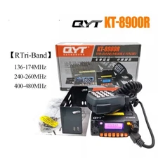 QYT KT8900R 25W Tri-Band 2 Way Radio 136~174&240-260&400~480MHz Radio Tranceiver