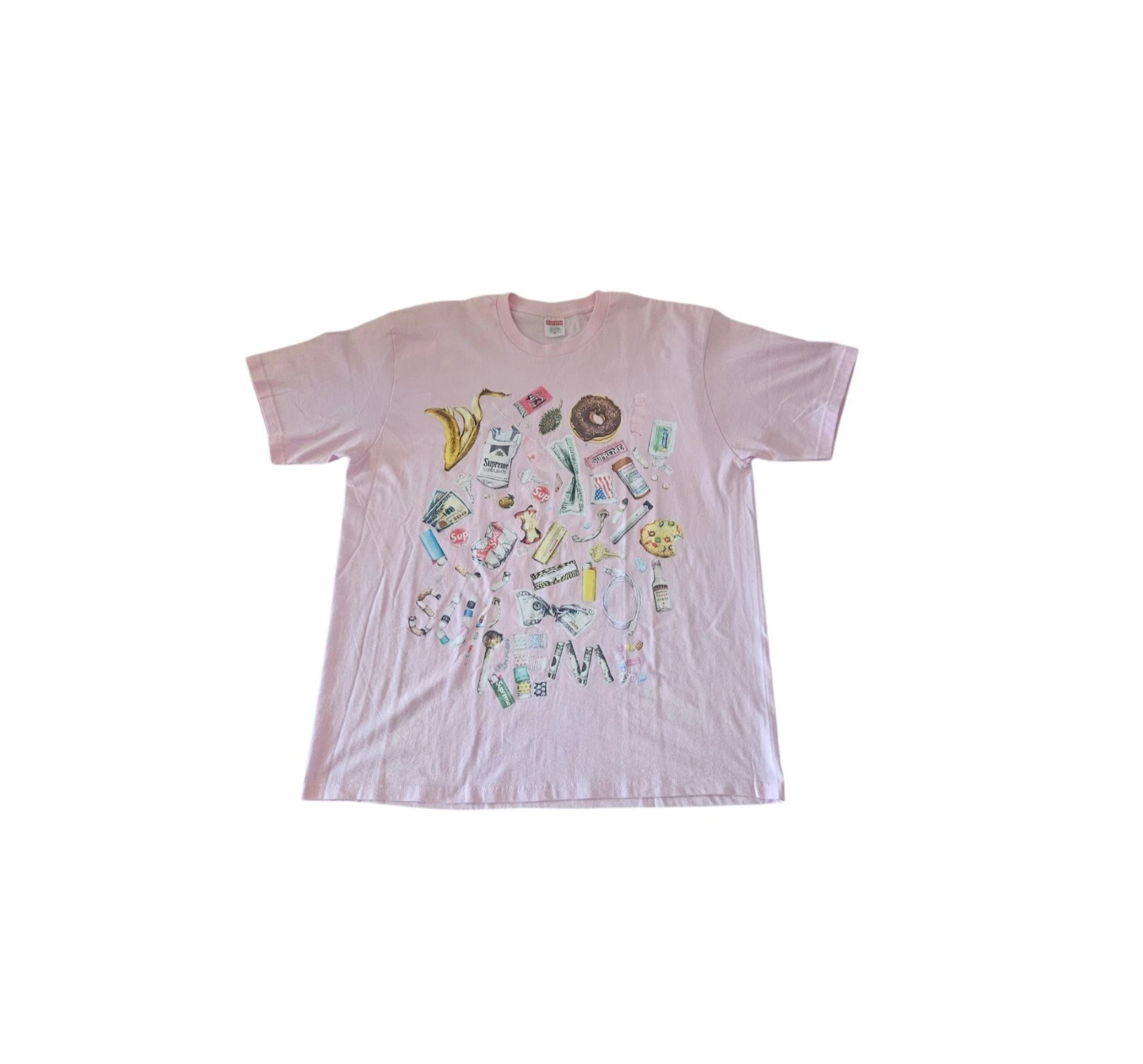 Supreme (Trash Tee) rose clair homme taille XL