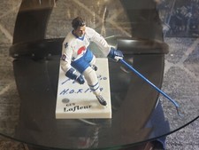 GUY LAFLEUR AUTOGRAPH SIGNED MCFARLANE FIGURE QUEBEC NORDIQUES NHL COA