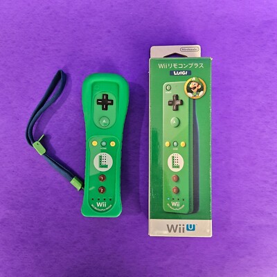 Wiiリモコンプラス (ルイージ) Official Wii Remote LUIGI Nintendo Motion Plus Inside 👾 Wii U OEM