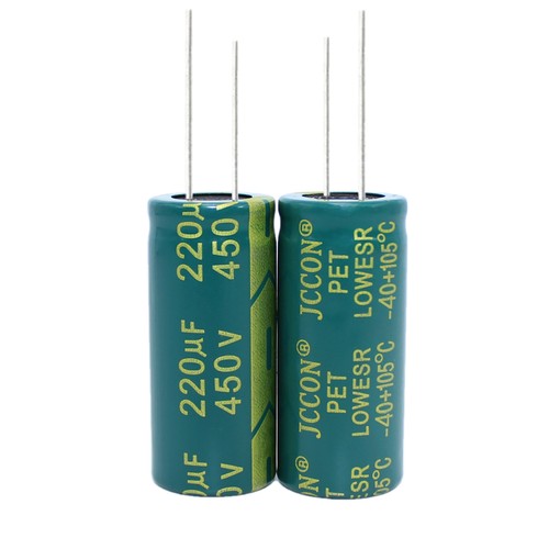 1pcs 450v220uf Aluminum electrolytic capacitor Power inverter 18x40mm - Zdjęcie 3 z 3
