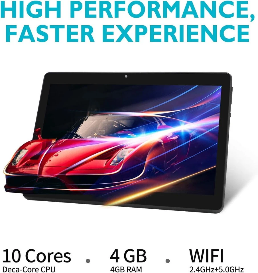 UCSUOKU 10 inch Tablet 4G LTE, Android 10.0 Pie, 64GB ROM, 4GB RAM - Image 3 of 4