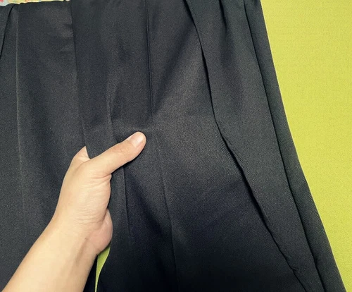 Pantalones para hombre y mujer sueltos pierna ancha cintura media pantalones informales plisados - Imagen 8 de 15
