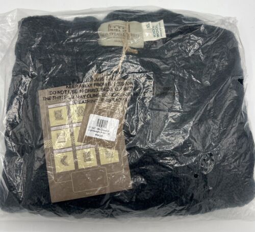 Aran Sweater Market XLarge Blackwatch Green Purple Knit Crew Neck 100% Wool NWT - Picture 4 of 4