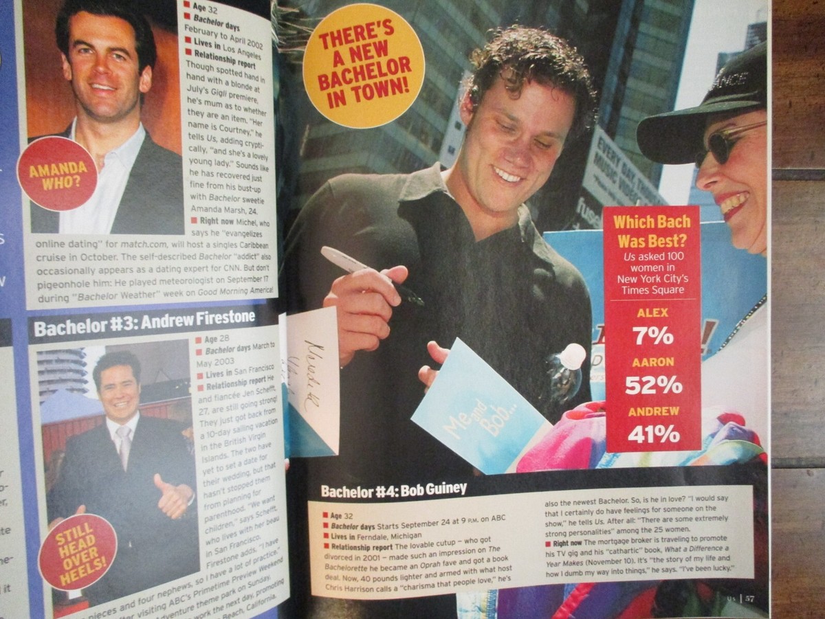 Aaron Buerge Watch The Bachelor Season Sept-2003 US Mag(VIVICA A