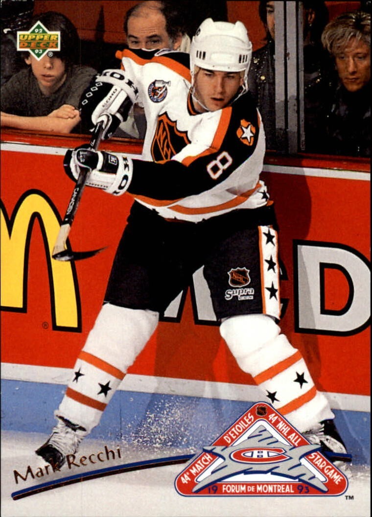 1992-93 Upper Deck All-Star Locker Series Mark Recchi Philadelphia Flyers #11 MT